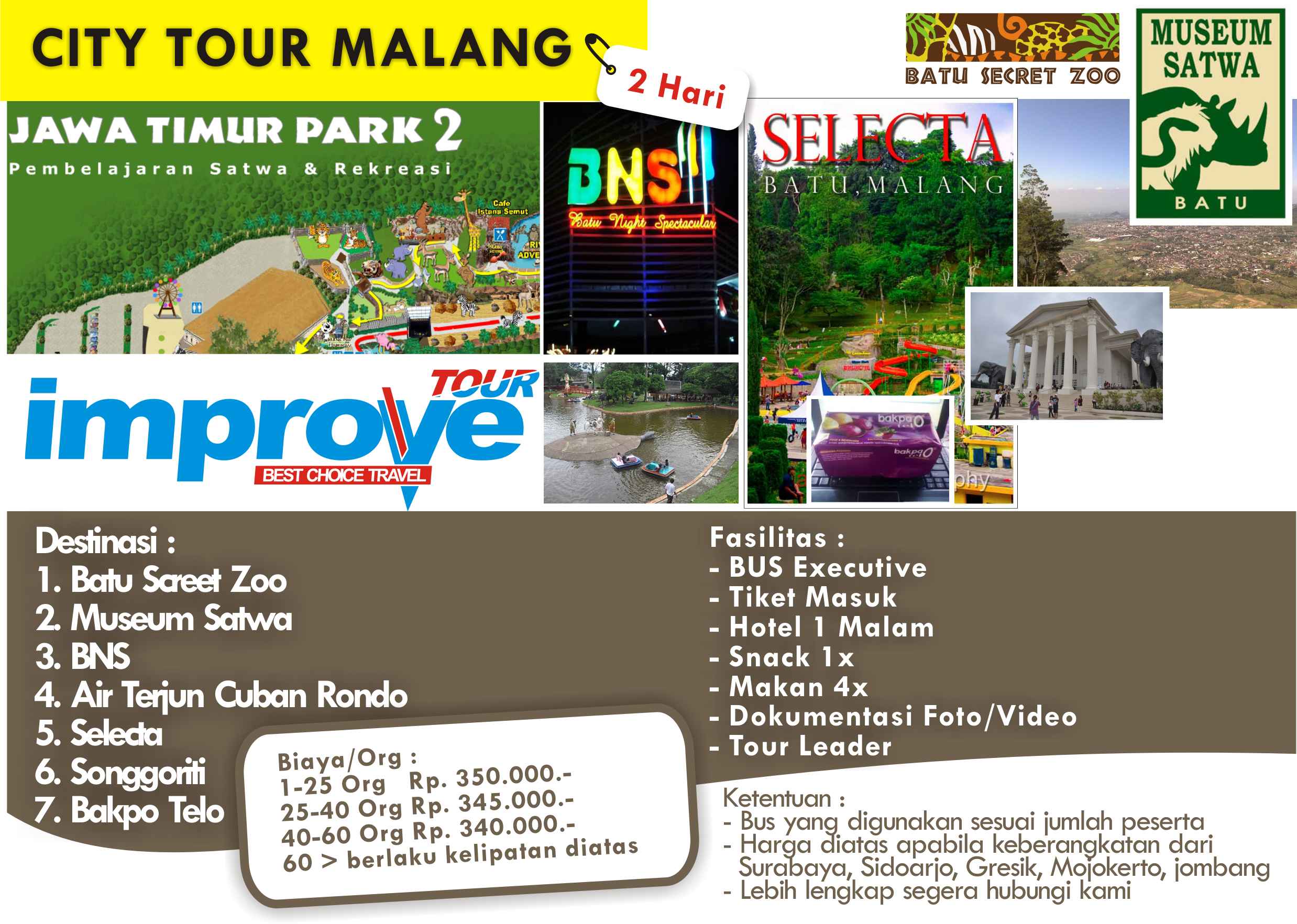  Malang  2 Hari improve Tour